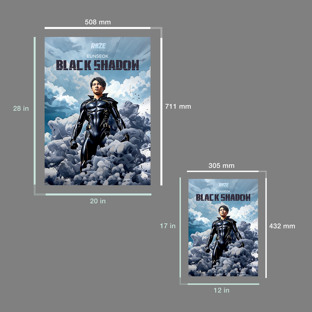 RIIZE “Black Shadow” Poster (EUNSEOK) [PH]